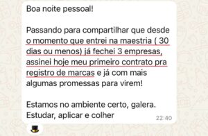 Depoimento Sarah
